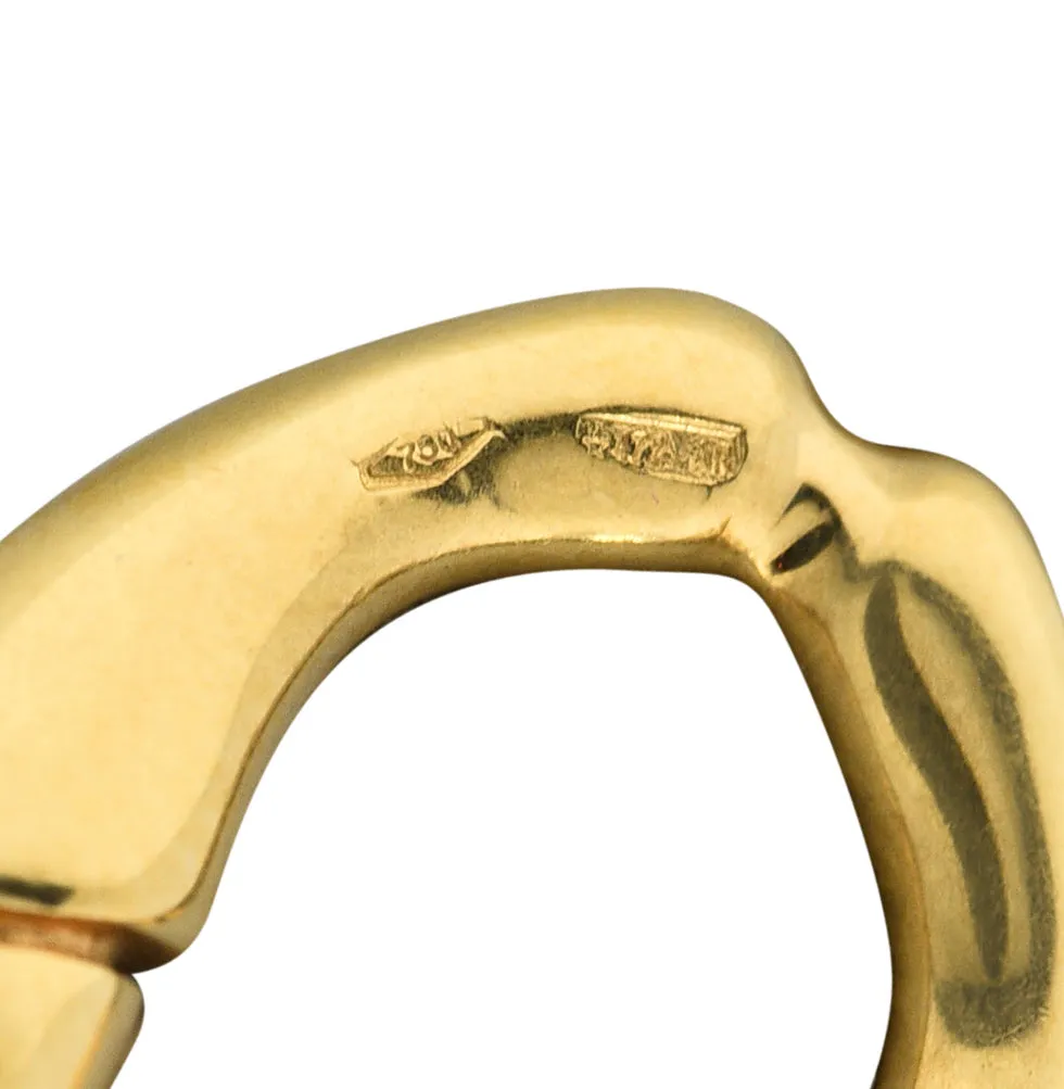 Gucci 18 Karat Gold Bamboo Link Station Necklace