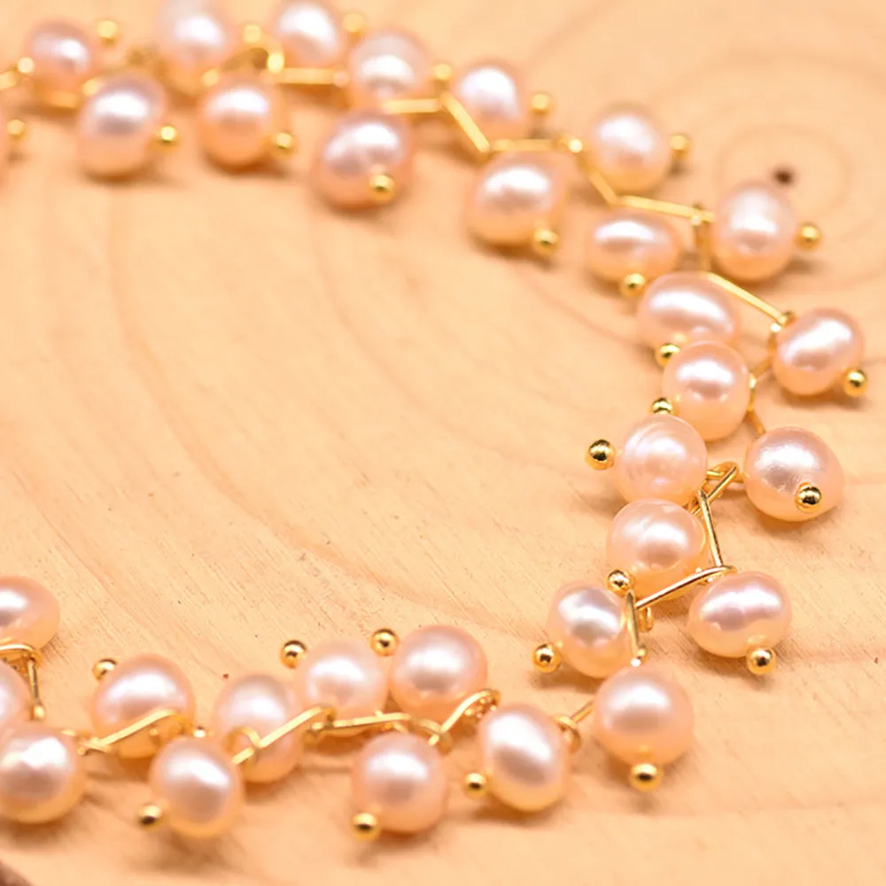 Handmade Natural Freshwater Pearl Bracelet Women Fashion Jewelry Hot Adjustable