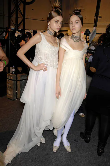 Important Fall 2008 Alexander McQueen Runway Dress Look 40 Silk Chiffon Dress