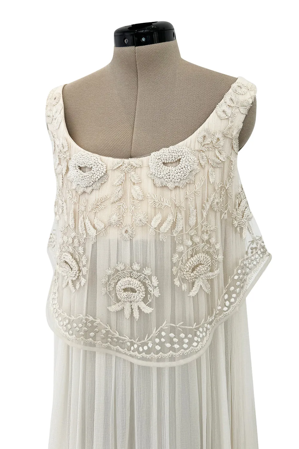 Important Fall 2008 Alexander McQueen Runway Dress Look 40 Silk Chiffon Dress