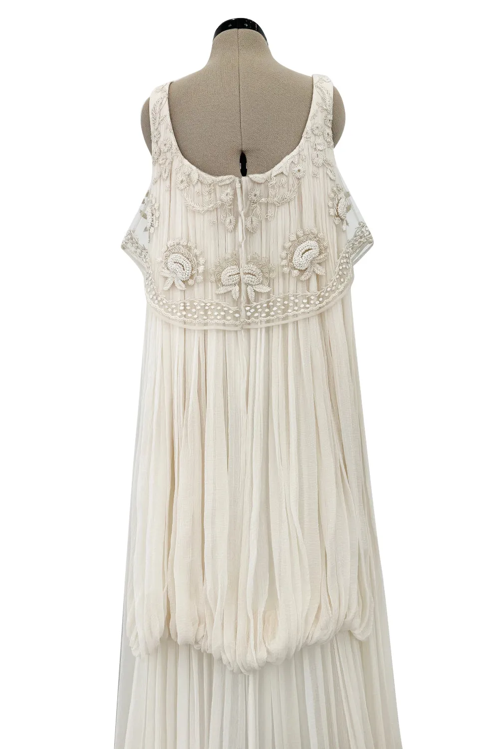 Important Fall 2008 Alexander McQueen Runway Dress Look 40 Silk Chiffon Dress