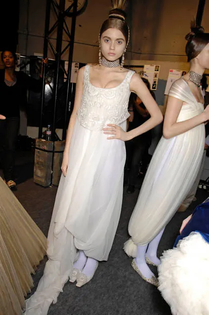 Important Fall 2008 Alexander McQueen Runway Dress Look 40 Silk Chiffon Dress