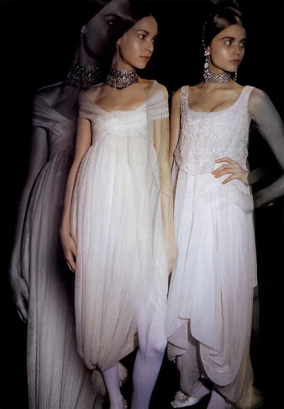 Important Fall 2008 Alexander McQueen Runway Dress Look 40 Silk Chiffon Dress