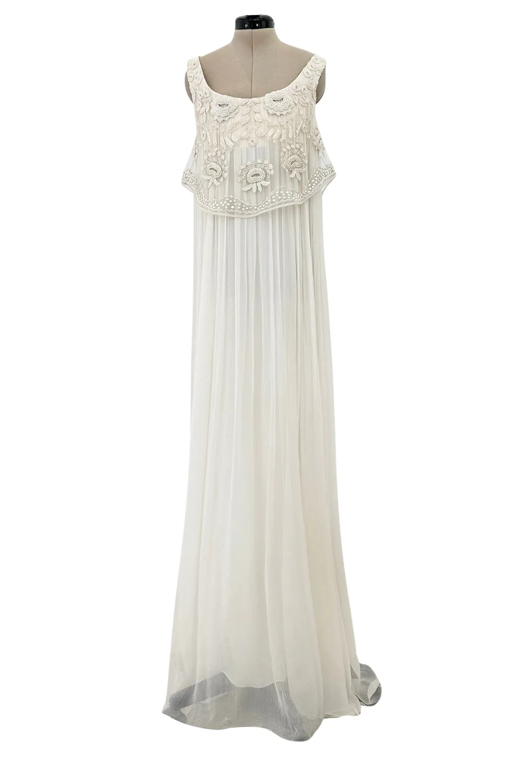 Important Fall 2008 Alexander McQueen Runway Dress Look 40 Silk Chiffon Dress
