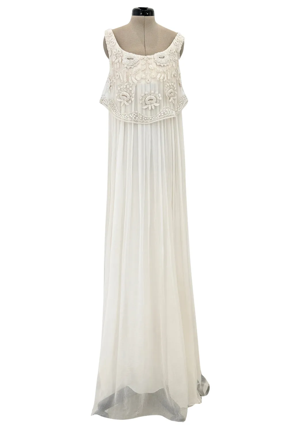 Important Fall 2008 Alexander McQueen Runway Dress Look 40 Silk Chiffon Dress