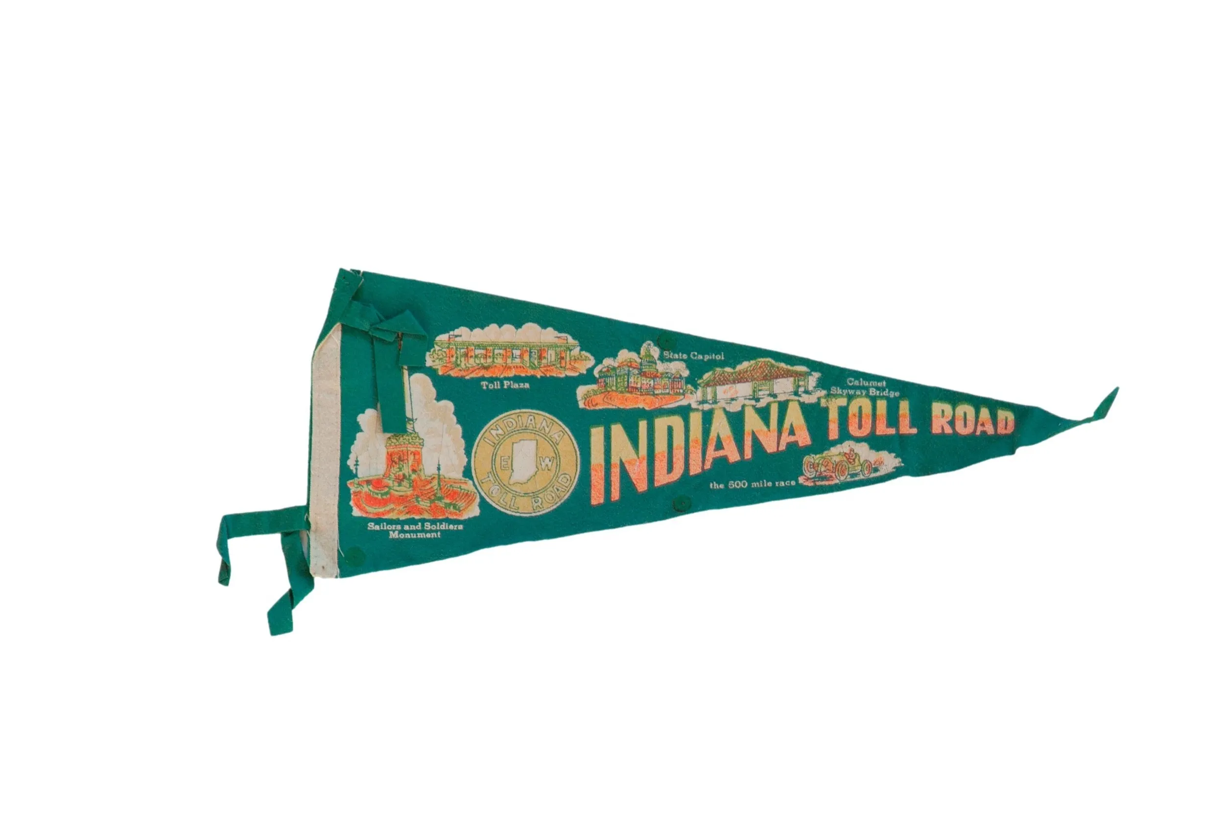 Indiana Toll Road Felt Flag Pennant