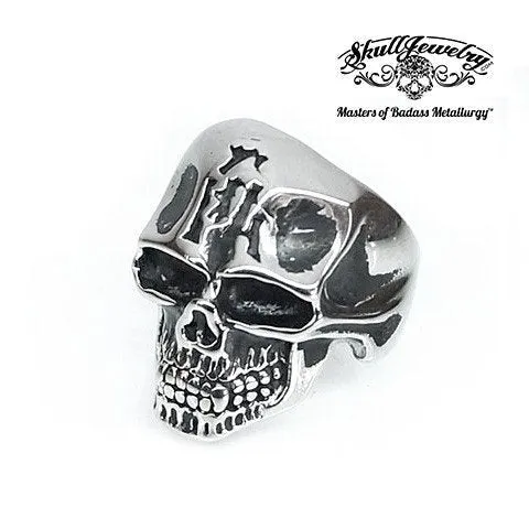 Jaw Bone Skull Ring - (4642)