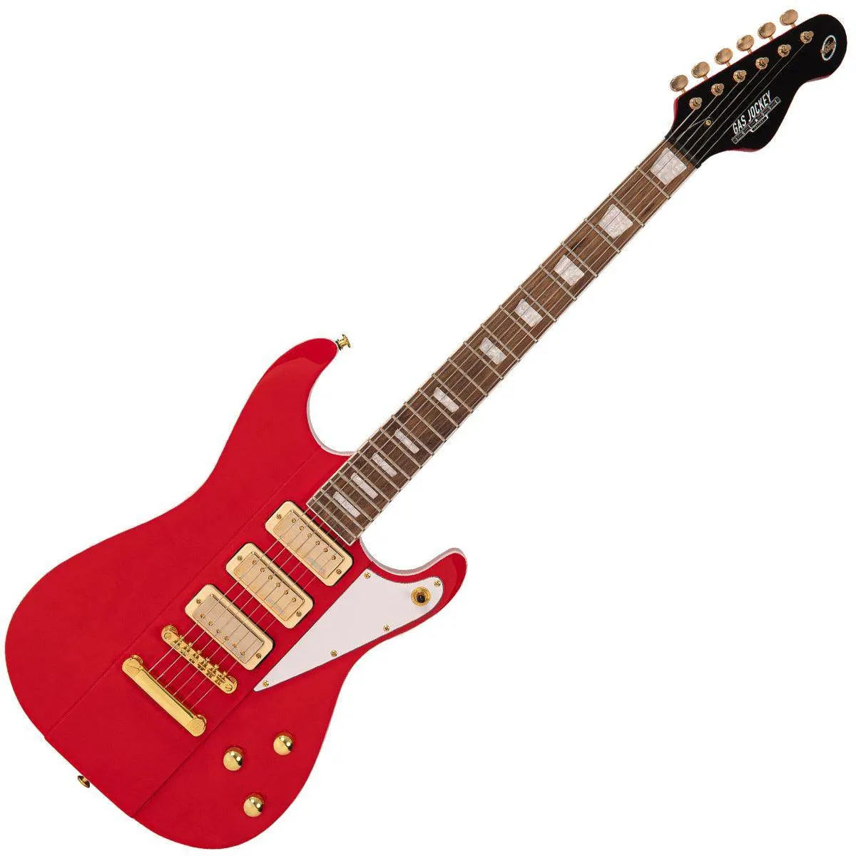 Joe Doe 'Gas Jockey' Electric Guitar by Vintage ~ Gas Pump Red with Case