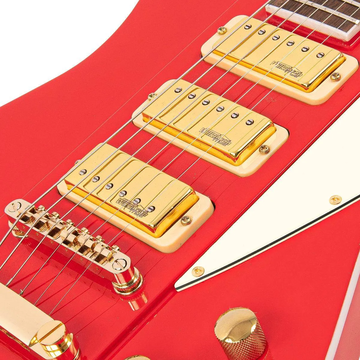 Joe Doe 'Gas Jockey' Electric Guitar by Vintage ~ Gas Pump Red with Case