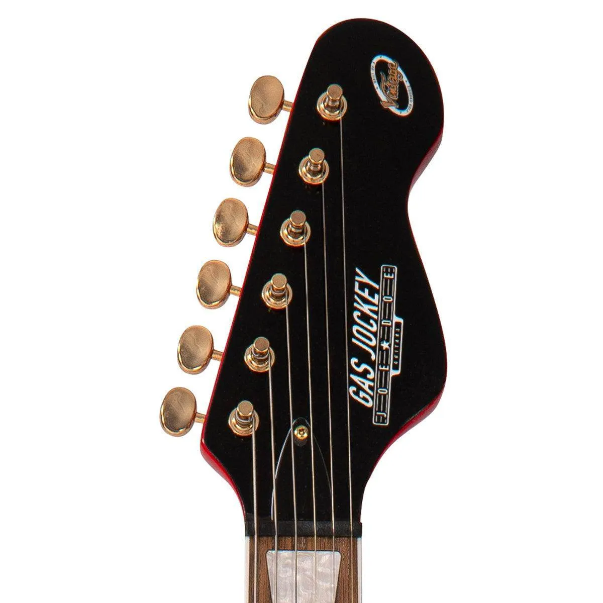 Joe Doe 'Gas Jockey' Electric Guitar by Vintage ~ Gas Pump Red with Case