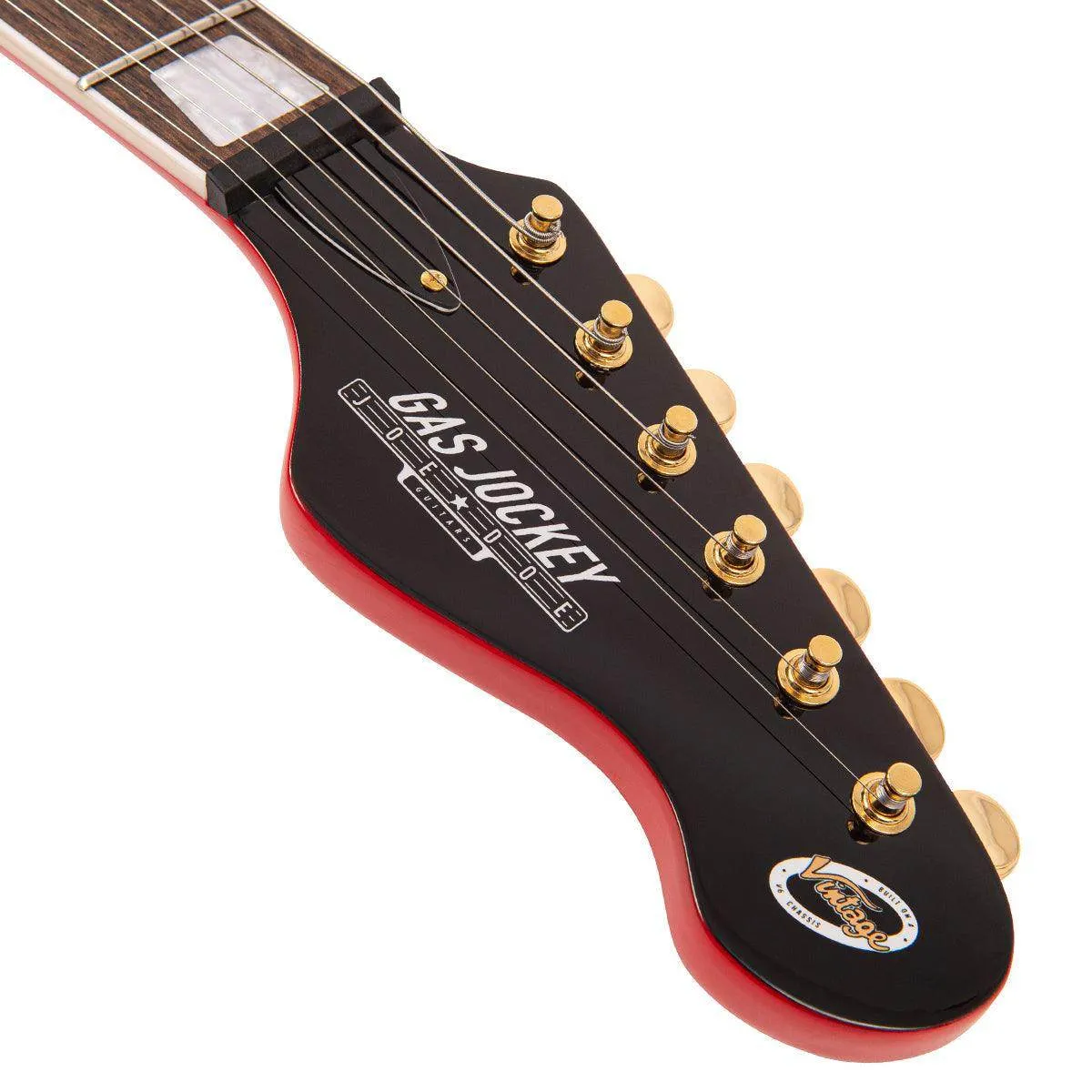 Joe Doe 'Gas Jockey' Electric Guitar by Vintage ~ Gas Pump Red with Case