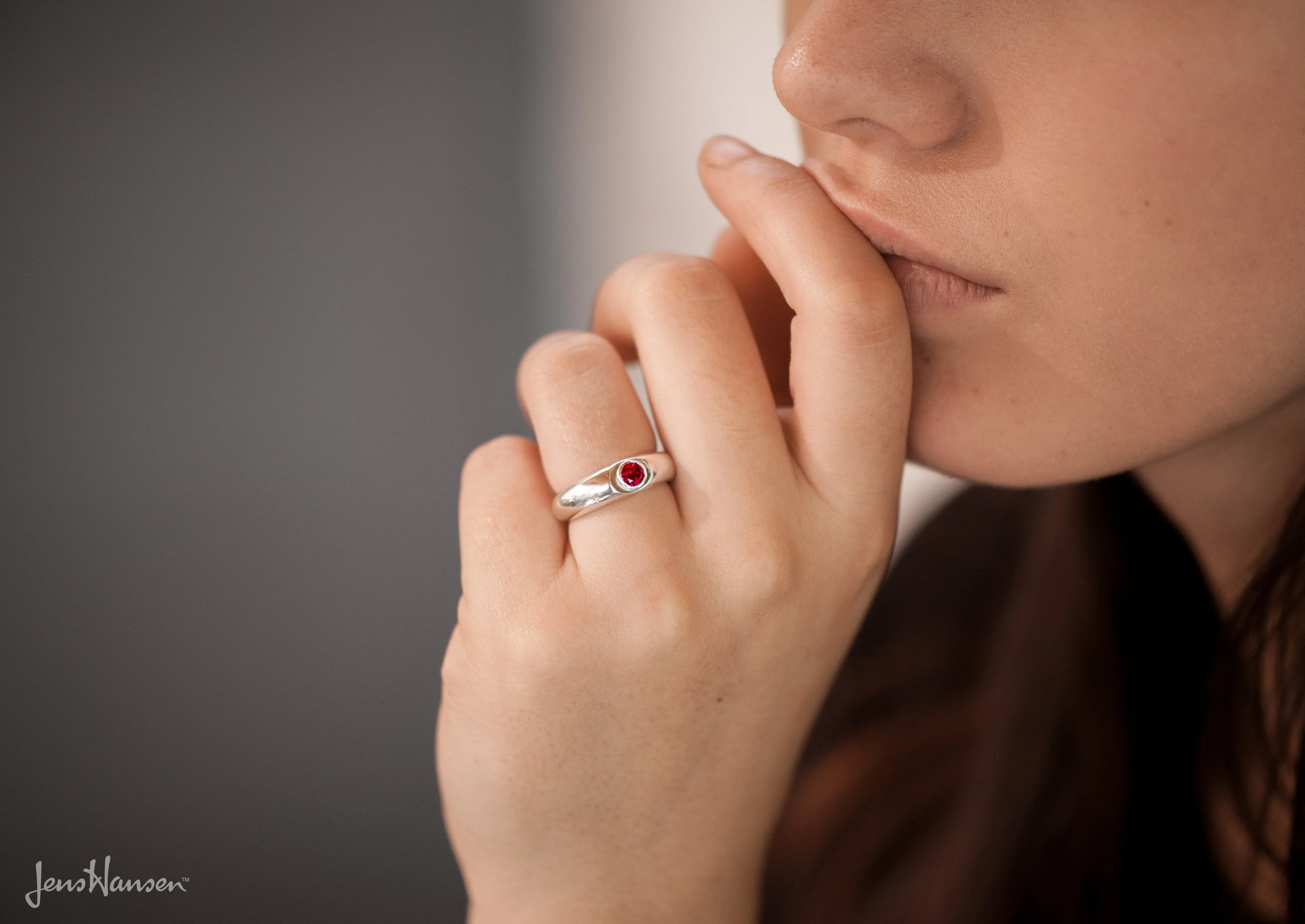JW74 Gemstone Ring, Sterling Silver