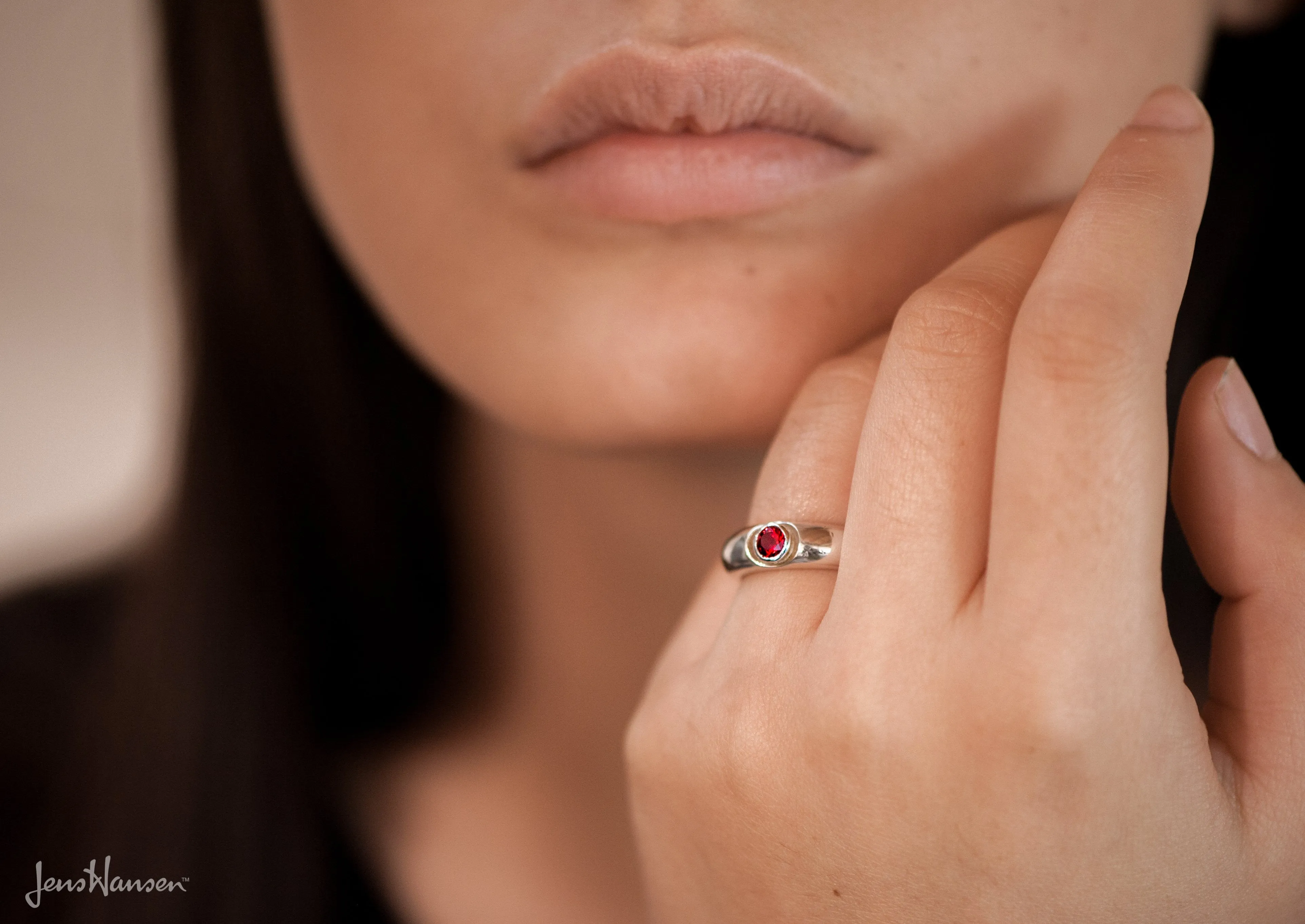 JW74 Gemstone Ring, Sterling Silver