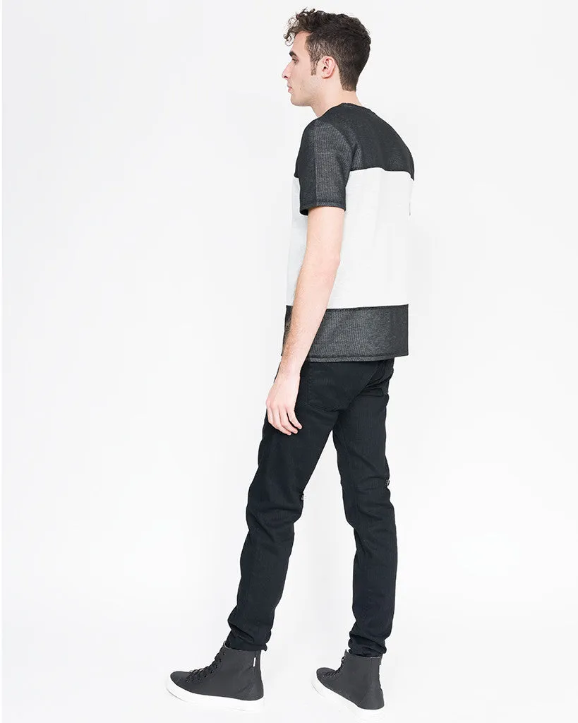 Kass Fabric Blocked Tee