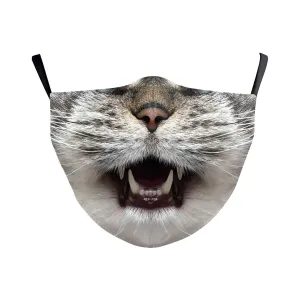 Kutehealth Animal Printed Custom Face Covering with PM2.5 Active Carbon Filters