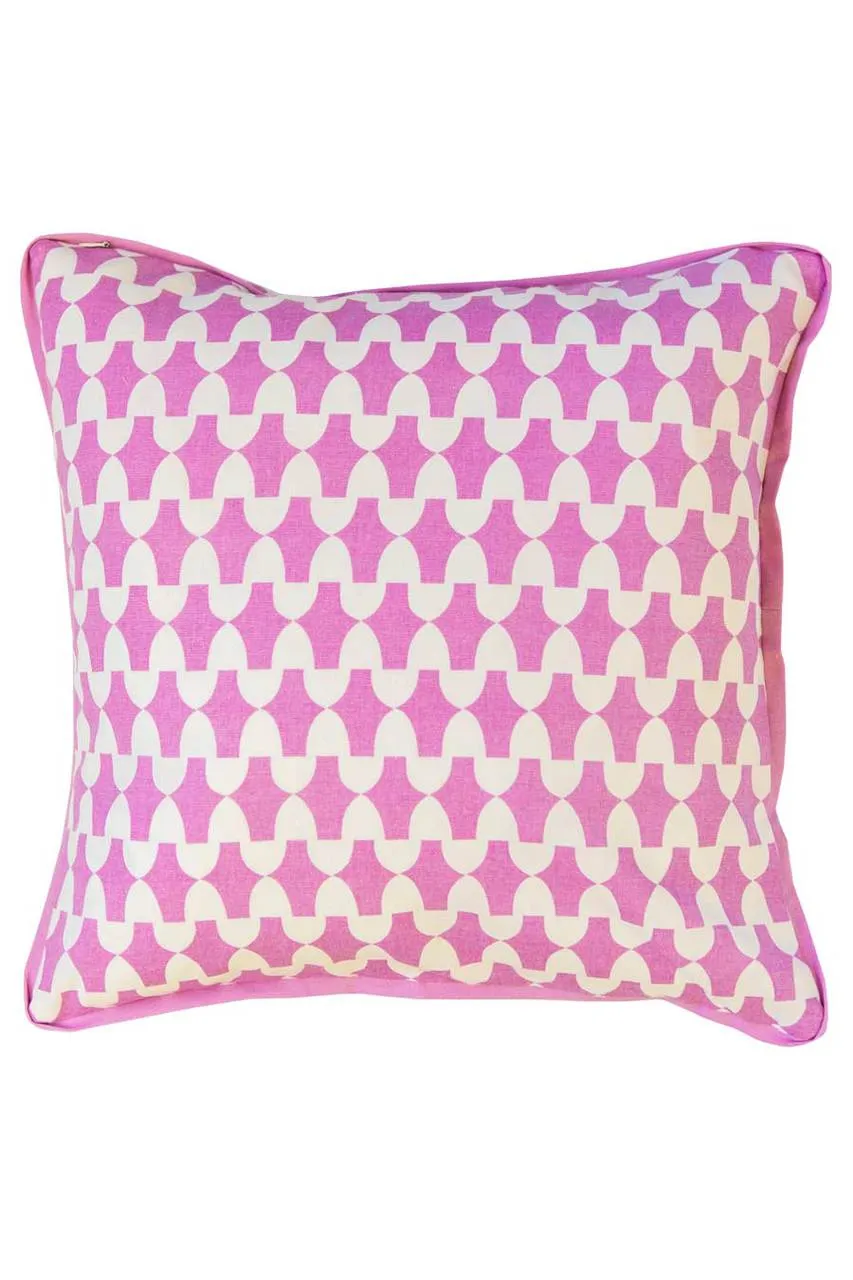 lantern orchid pink lavender printed cloth 16" x 16" pillow covers