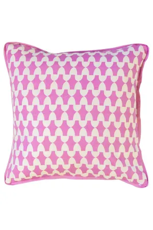 lantern orchid pink lavender printed cloth 16" x 16" pillow covers