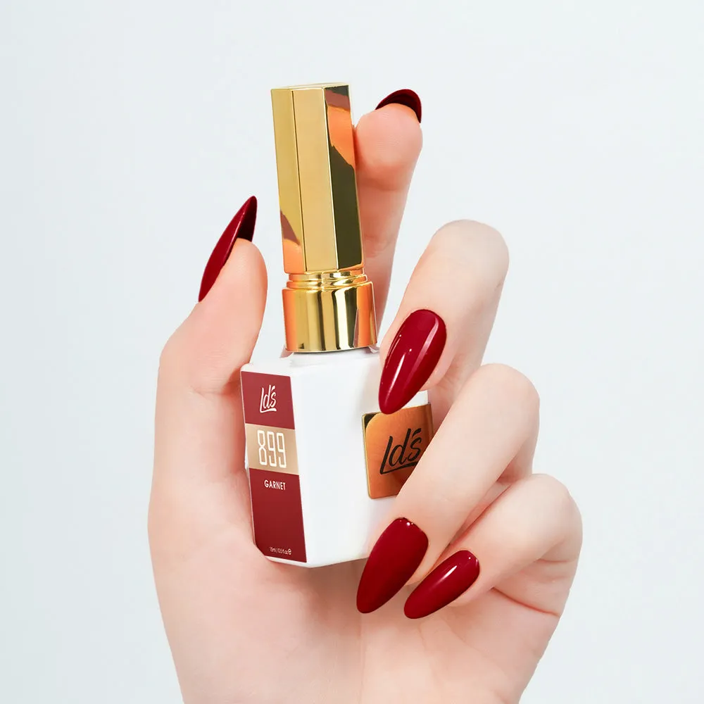 LDS Color Craze Gel Nail Polish - 899 Garnet - 0.5oz