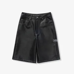 Leather Jorts (black)