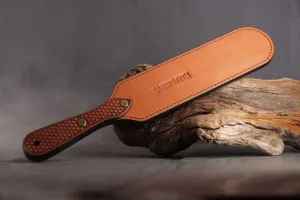 Leather Spanking Paddle, Cognac