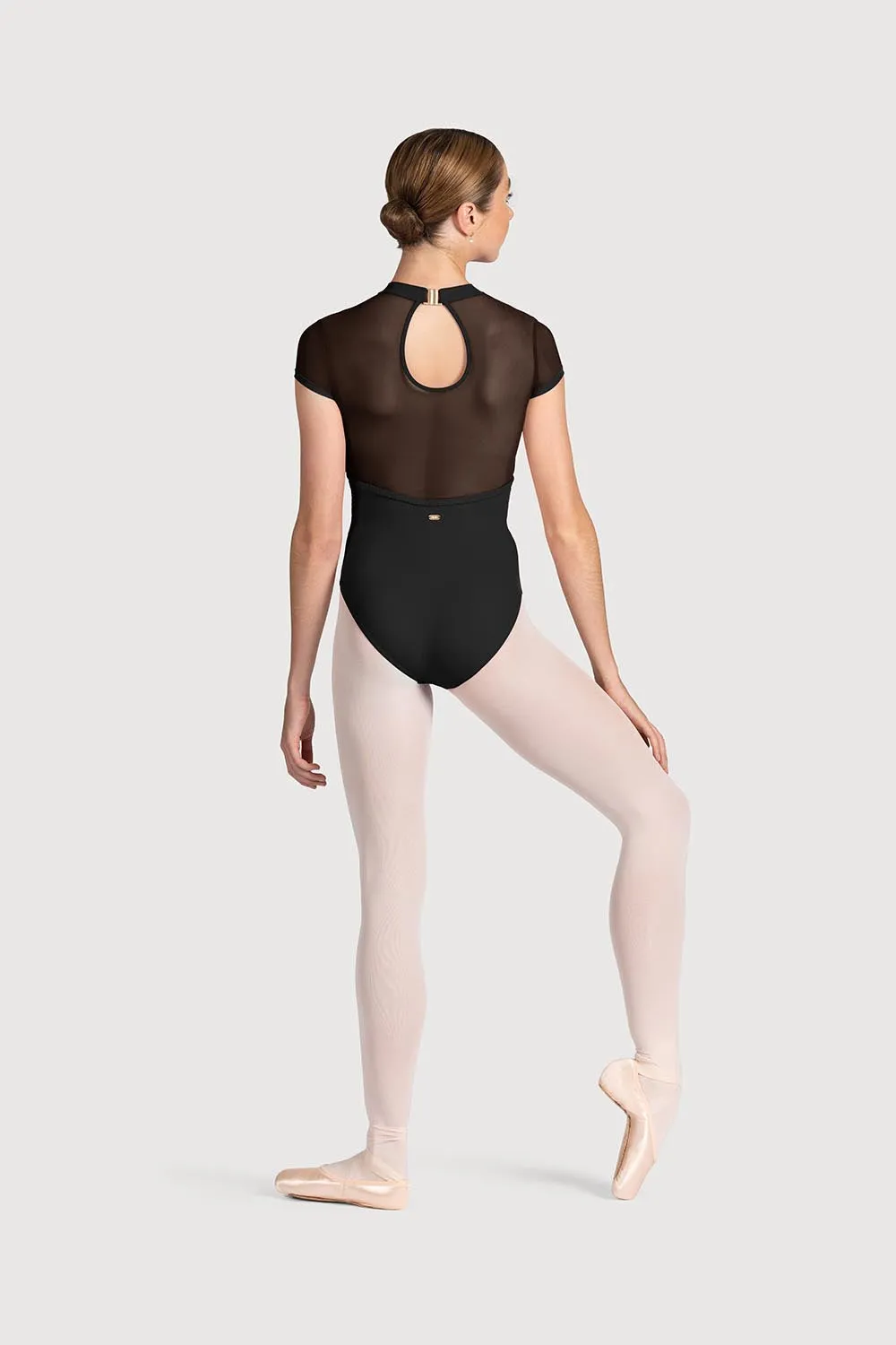 LM55104 - Mirella Miami Mesh Back Womens Cap Sleeve Leotard