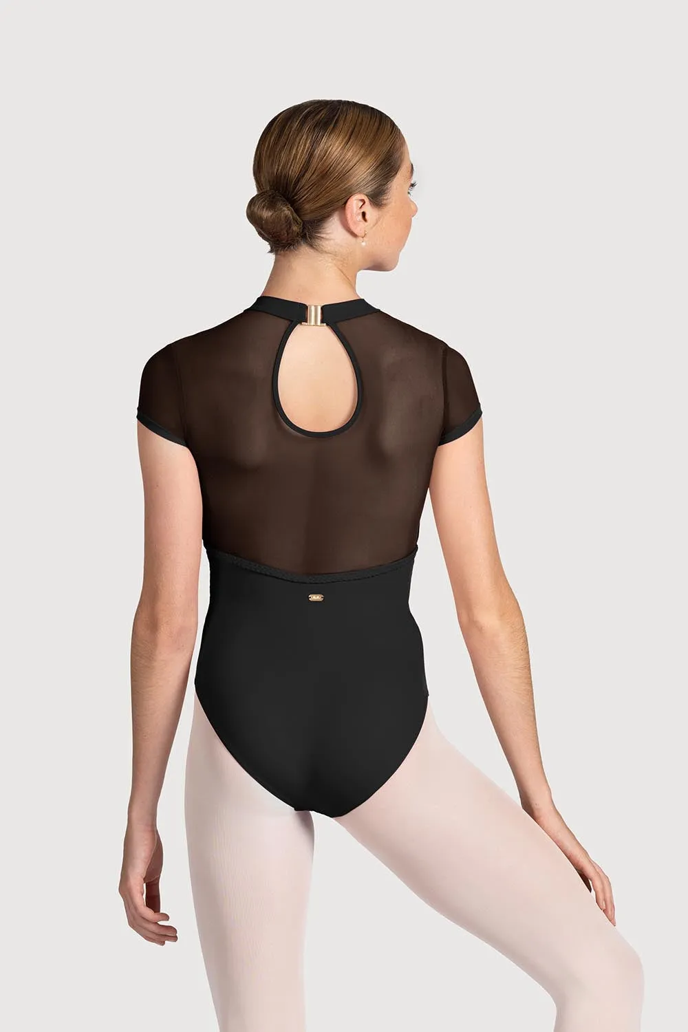 LM55104 - Mirella Miami Mesh Back Womens Cap Sleeve Leotard