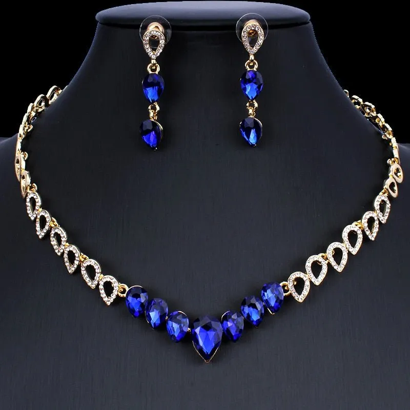 Luxury Bridal Jewelry set 14K Gold Women Wedding Jewelry