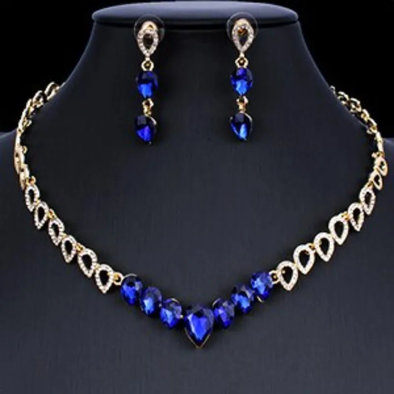 Luxury Bridal Jewelry set 14K Gold Women Wedding Jewelry