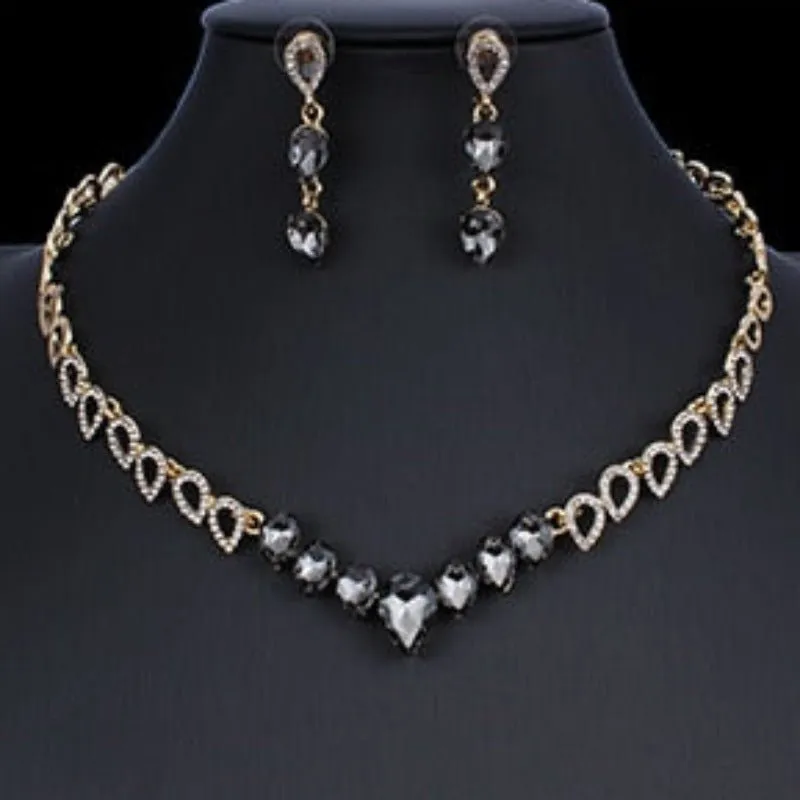 Luxury Bridal Jewelry set 14K Gold Women Wedding Jewelry