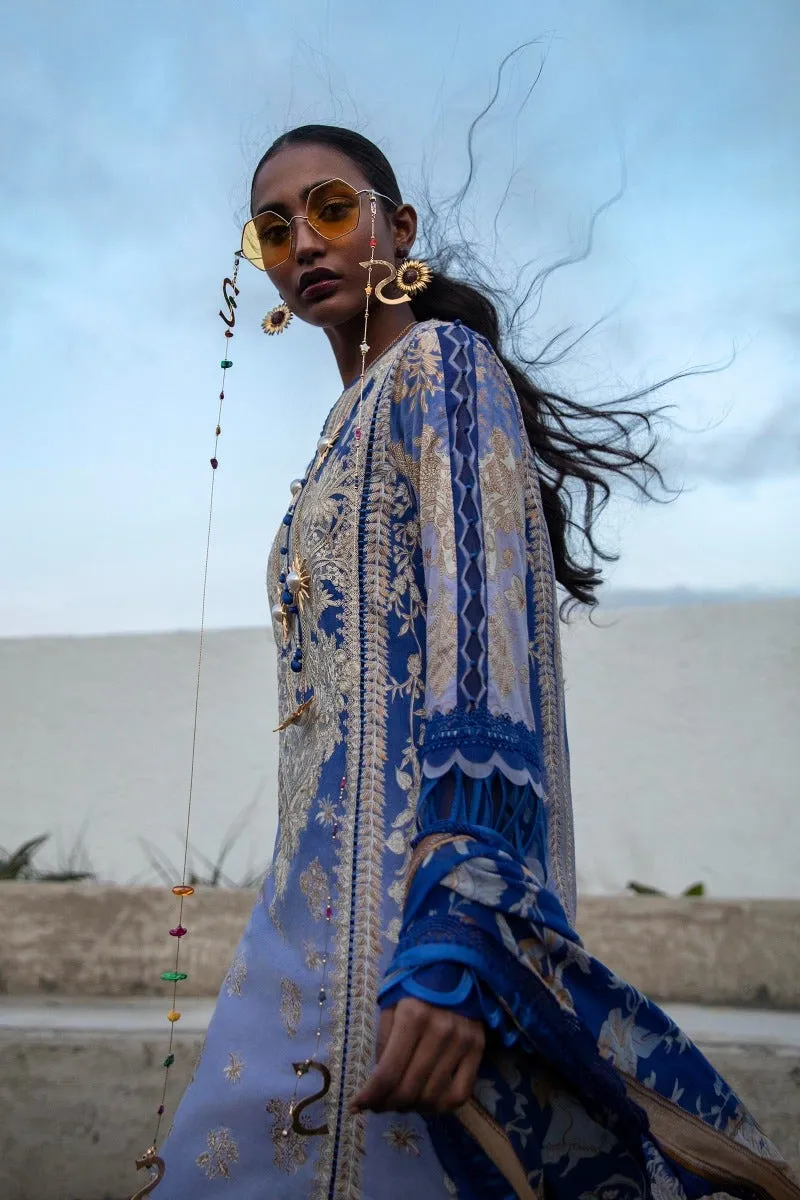 M221-010B-CI | Sana Safinaz Muzlin Spring Collection 2022 Vol 1  | Unstitched Printed Lawn Suits