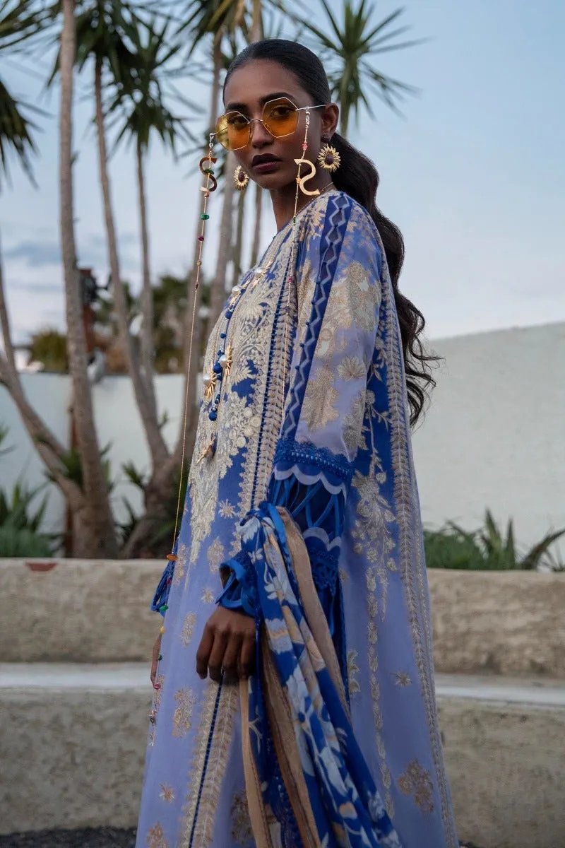 M221-010B-CI | Sana Safinaz Muzlin Spring Collection 2022 Vol 1  | Unstitched Printed Lawn Suits
