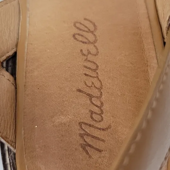 Madewell Erin Leather Lug Sole Sandal Toffee Size 9