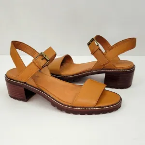 Madewell Erin Leather Lug Sole Sandal Toffee Size 9