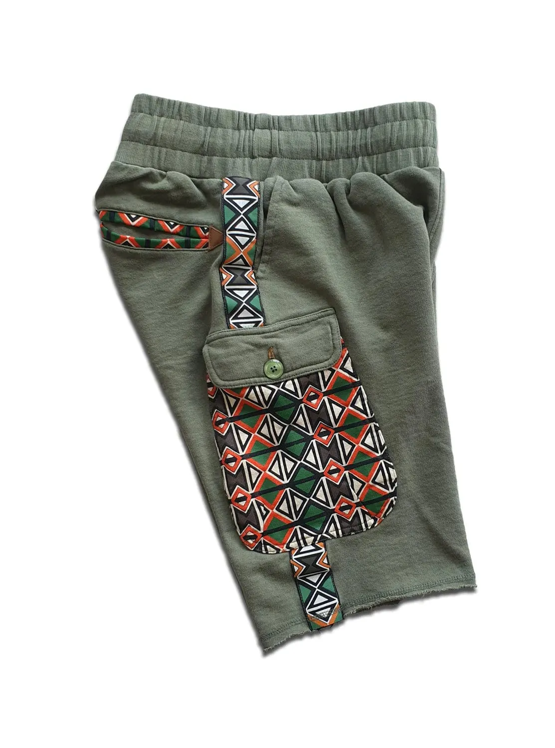 Magents Bhunxa Pat Stripe Shorts Olive
