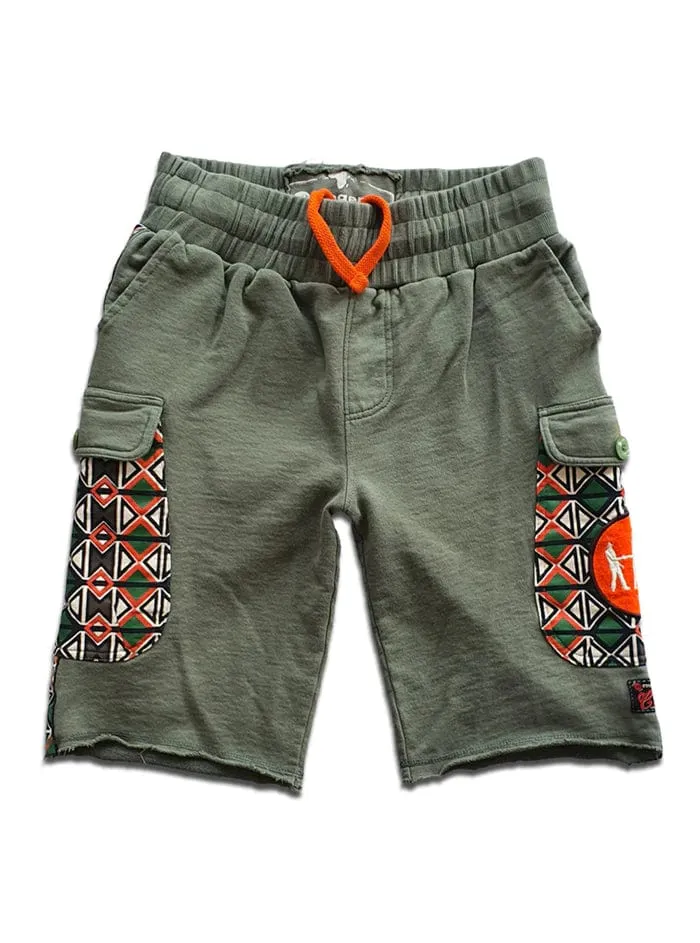 Magents Bhunxa Pat Stripe Shorts Olive