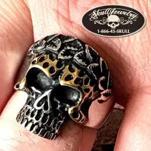 'Magna Victoria' 2-Tone Skull Ring (596)