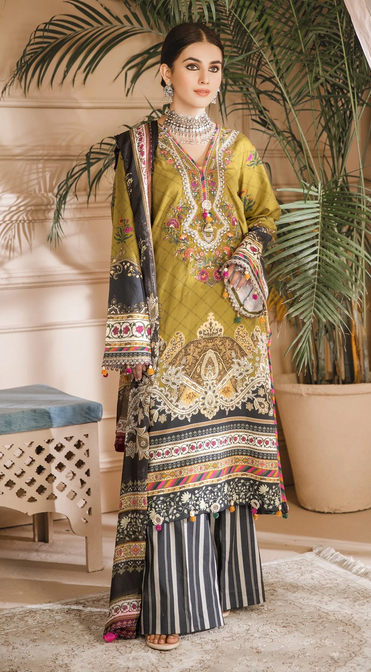MARIANA | Anaya Noor Bano Cambric Collection '21 | Unstitched Embroidered Cambric Suits