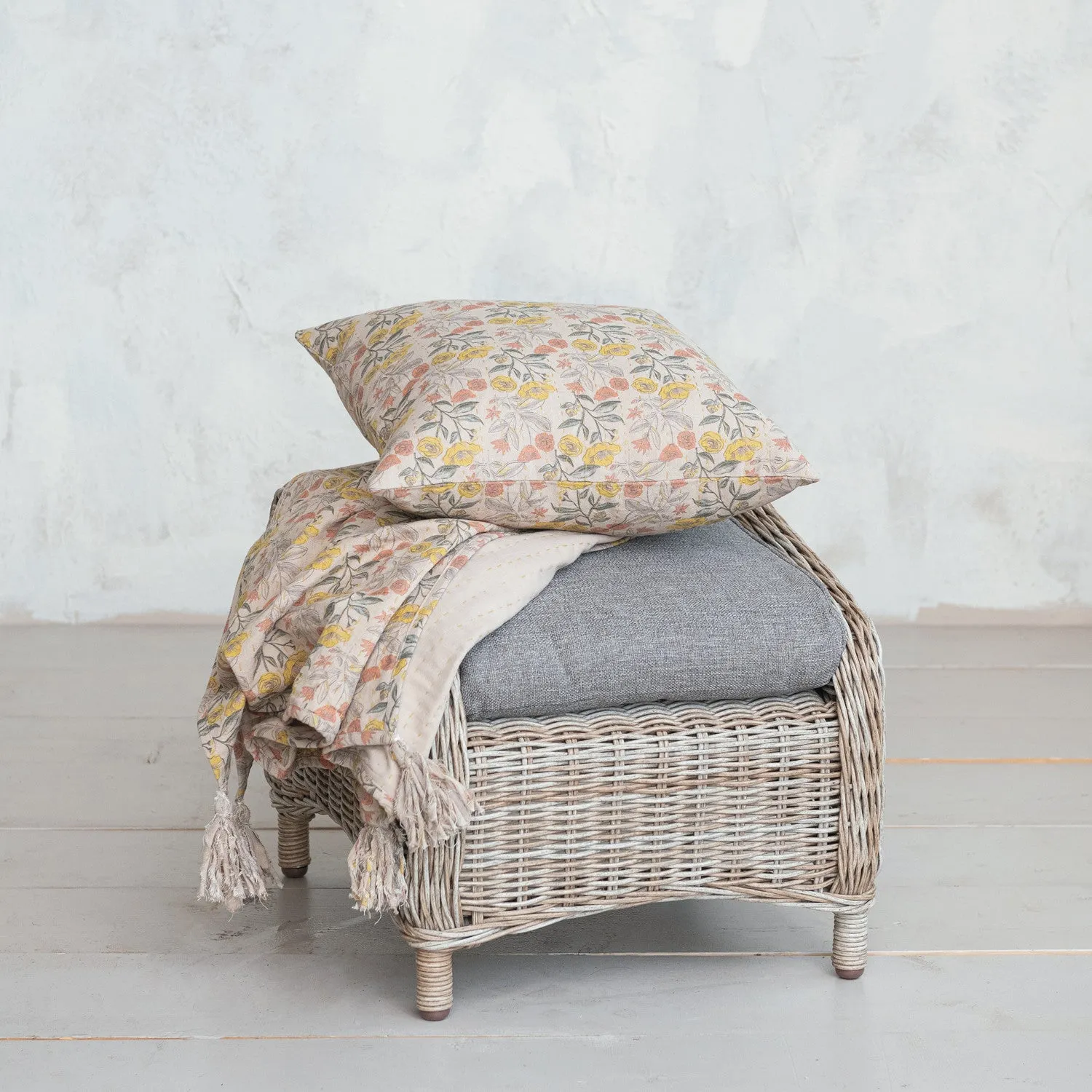 Meadow Charm Chambray Pillow