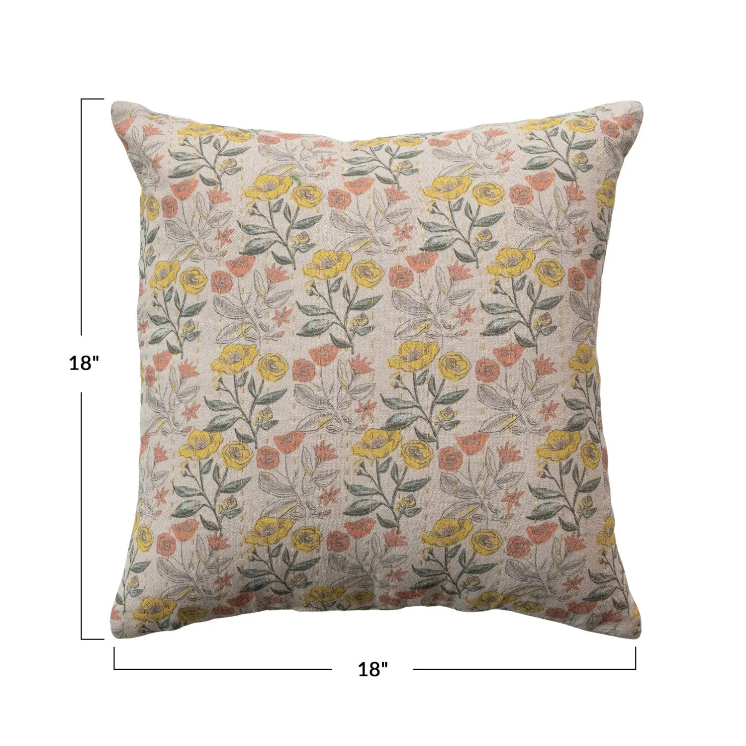 Meadow Charm Chambray Pillow