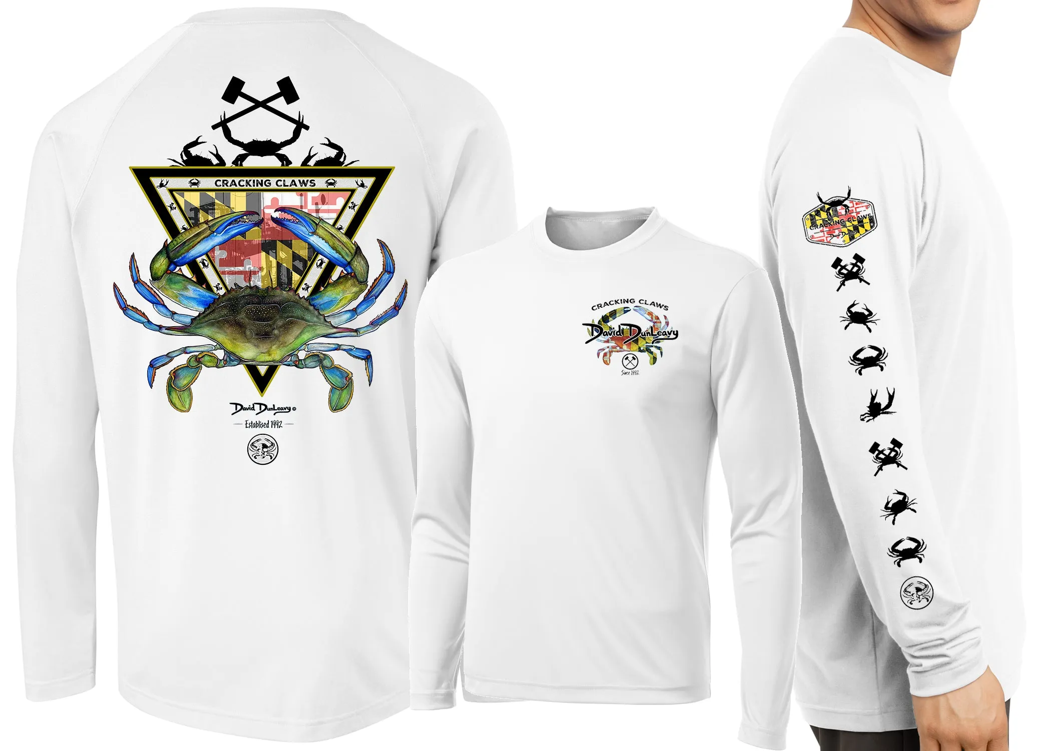 Men’s Performance Maryland Blue Crab Long Sleeve