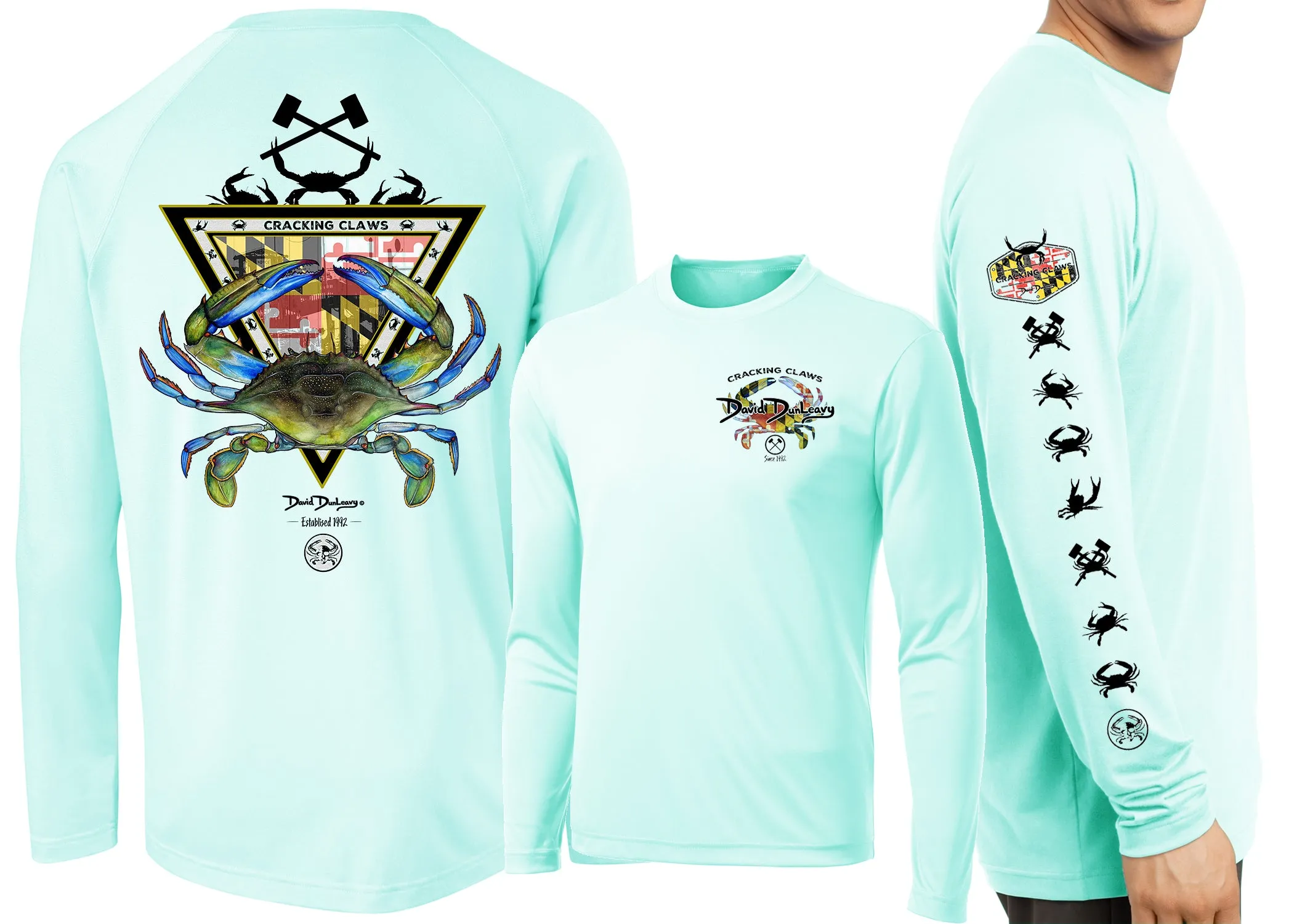 Men’s Performance Maryland Blue Crab Long Sleeve