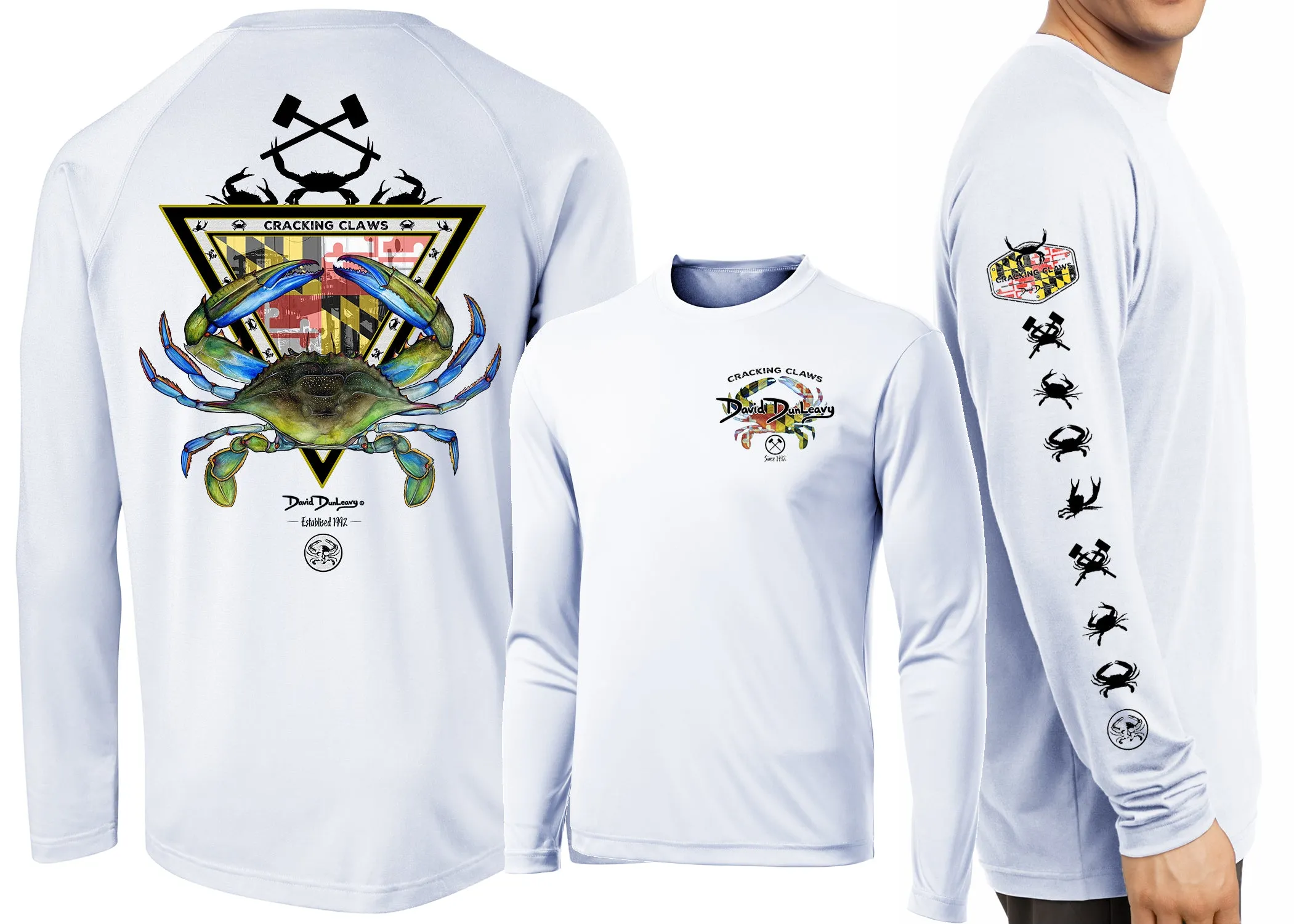 Men’s Performance Maryland Blue Crab Long Sleeve