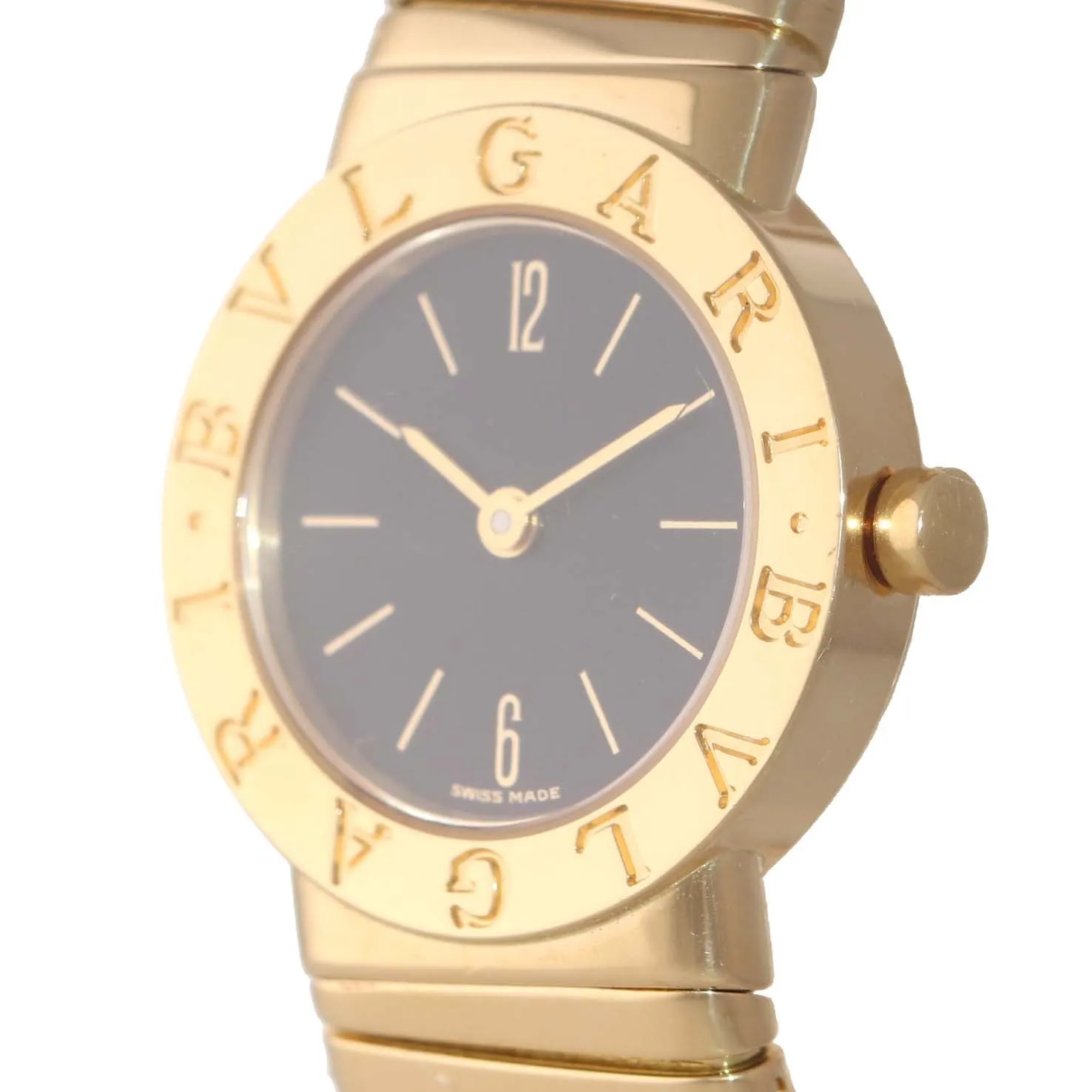 MINT Ladies Bvlgari Bulgari Tubogas Serpanti 18k Gold Quartz BB232T 23mm Watch
