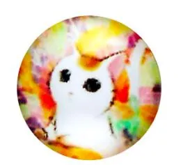 Mix Kawaii Image Transparent Flatback Photo Glass Cabochon for Jewelry Making necklaces earrings phase box key chain