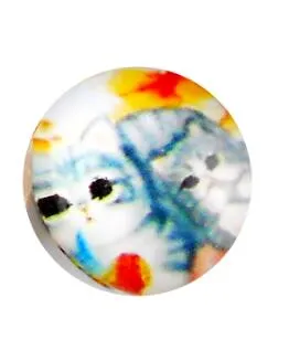 Mix Kawaii Image Transparent Flatback Photo Glass Cabochon for Jewelry Making necklaces earrings phase box key chain