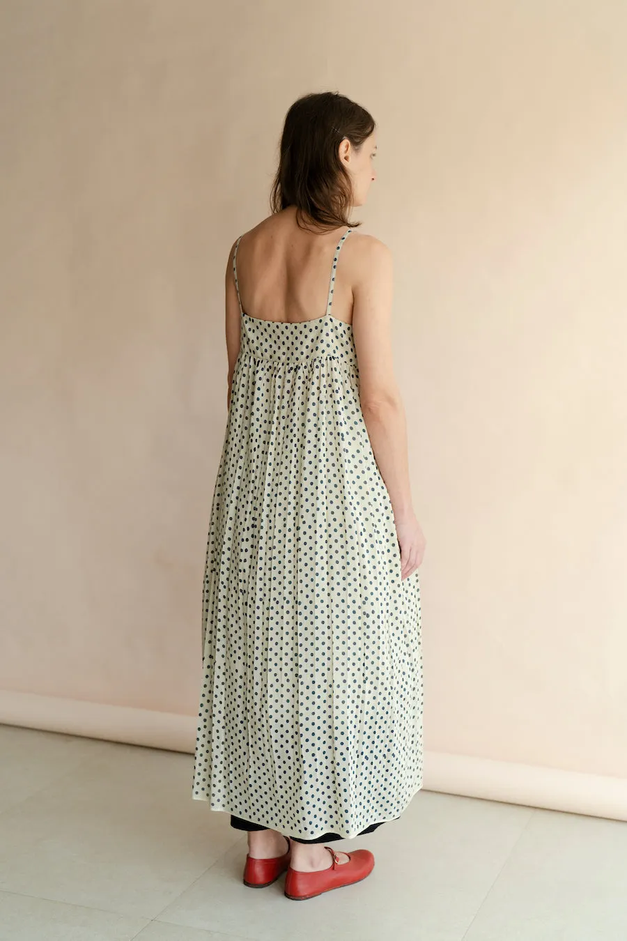 New All Season Dress Cotton Silk Maci Polka-R.B.-Fashion Edit Runaway Bicycle