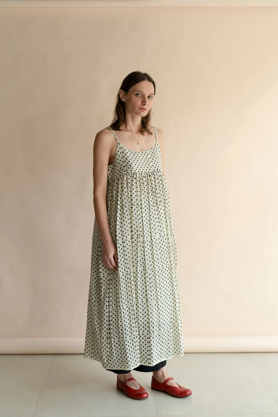 New All Season Dress Cotton Silk Maci Polka-R.B.-Fashion Edit Runaway Bicycle