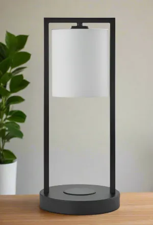 NEW Retails $60 hometrends Table Lamp with USB Port & Wireless Charger, 17 in., wireless charger