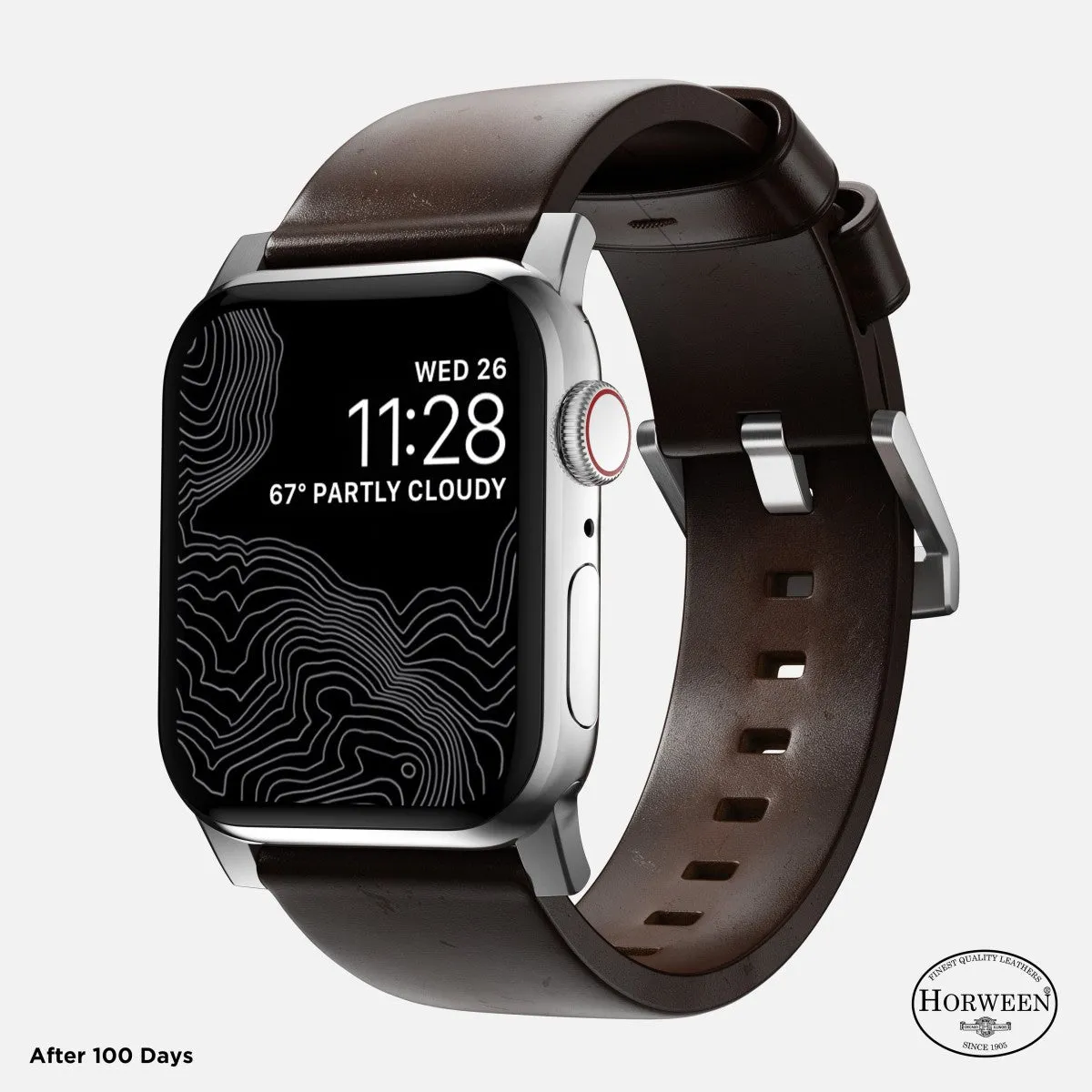Nomad Modern Leather Apple Watch Band 44/45/49mm