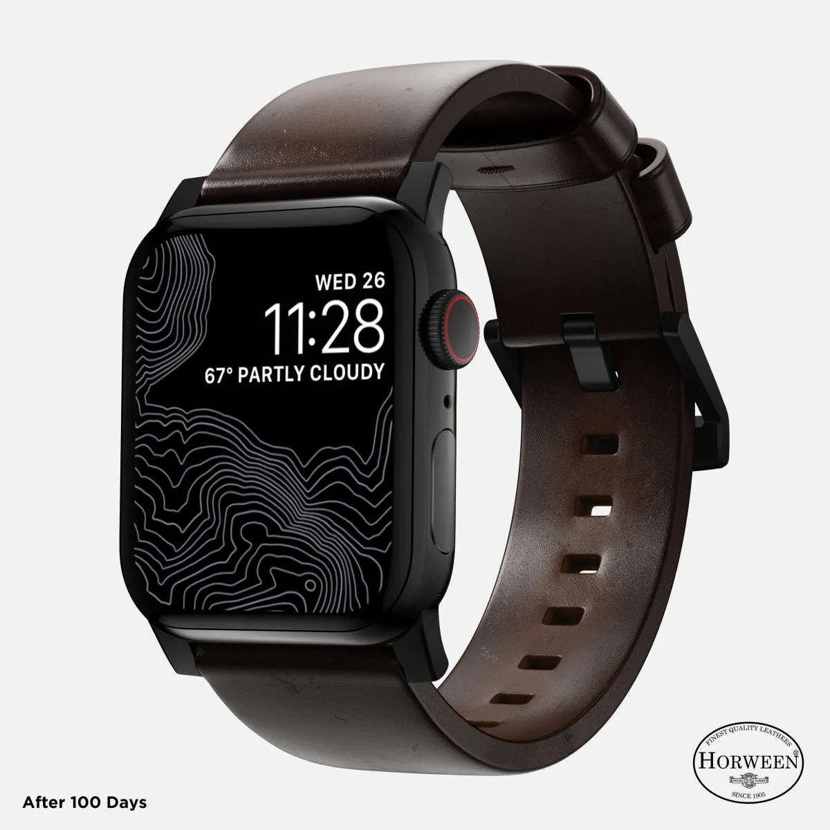 Nomad Modern Leather Apple Watch Band 44/45/49mm